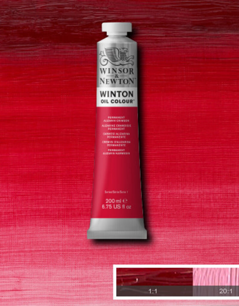 Winsor & Newton Winton Oil Colours (200ml) Permanent Alizarin Crimson