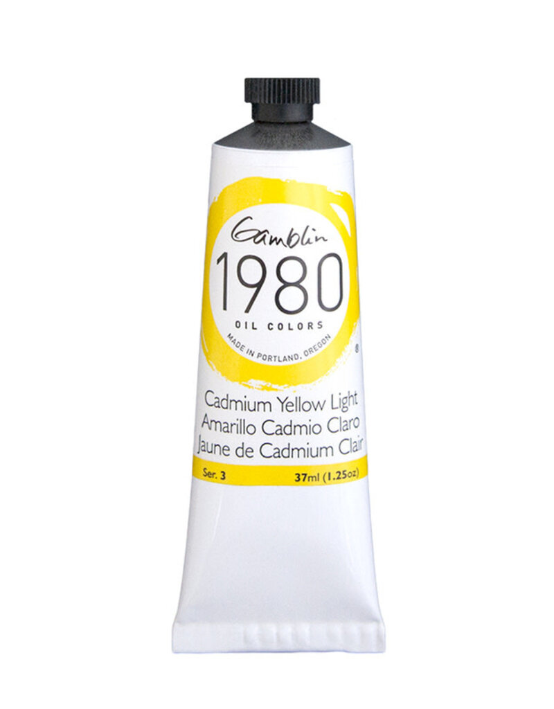 Gamblin 1980 Oil Colors (37ml) Cadmium Yellow Light