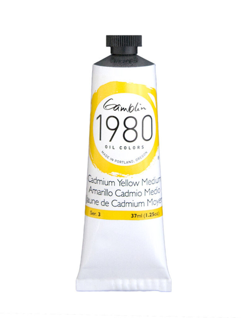 Gamblin 1980 Oil Colors (37ml) Cadmium Yellow Medium