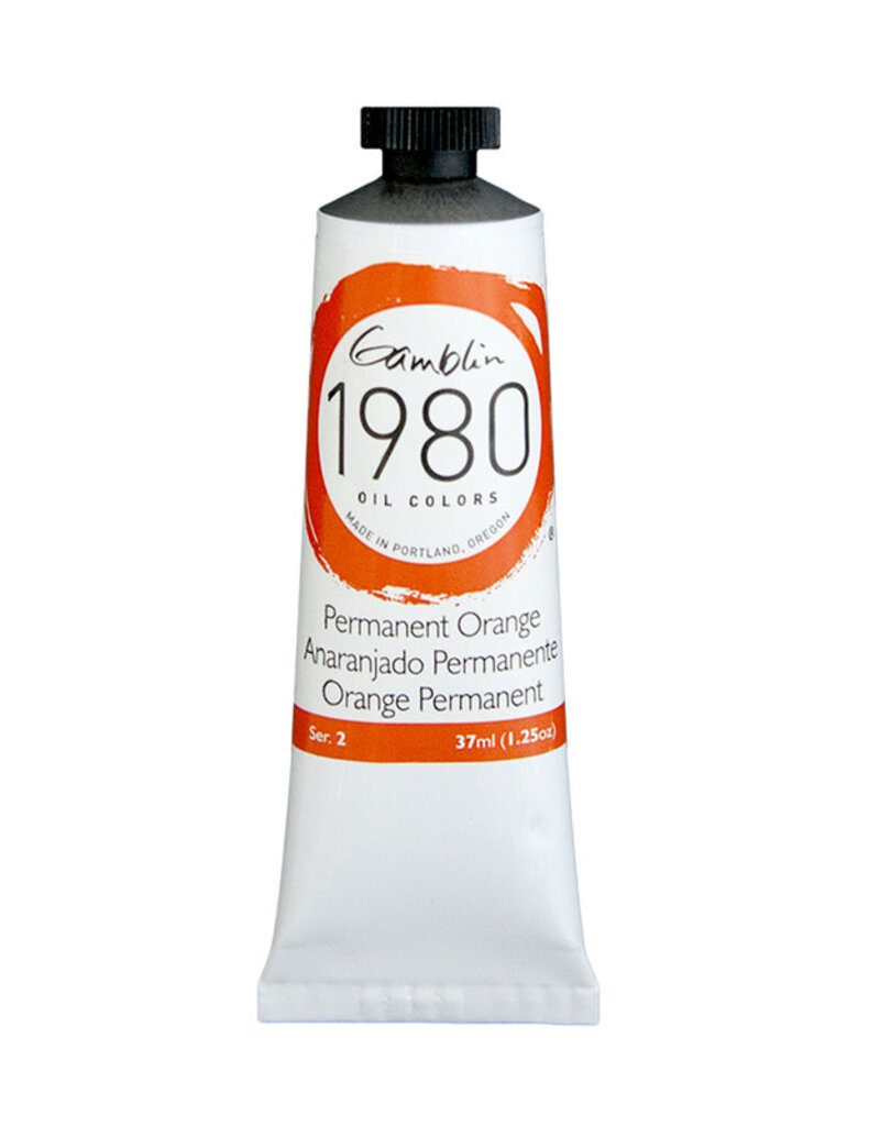 Gamblin 1980 Oil Colors (37ml) Permanent Orange