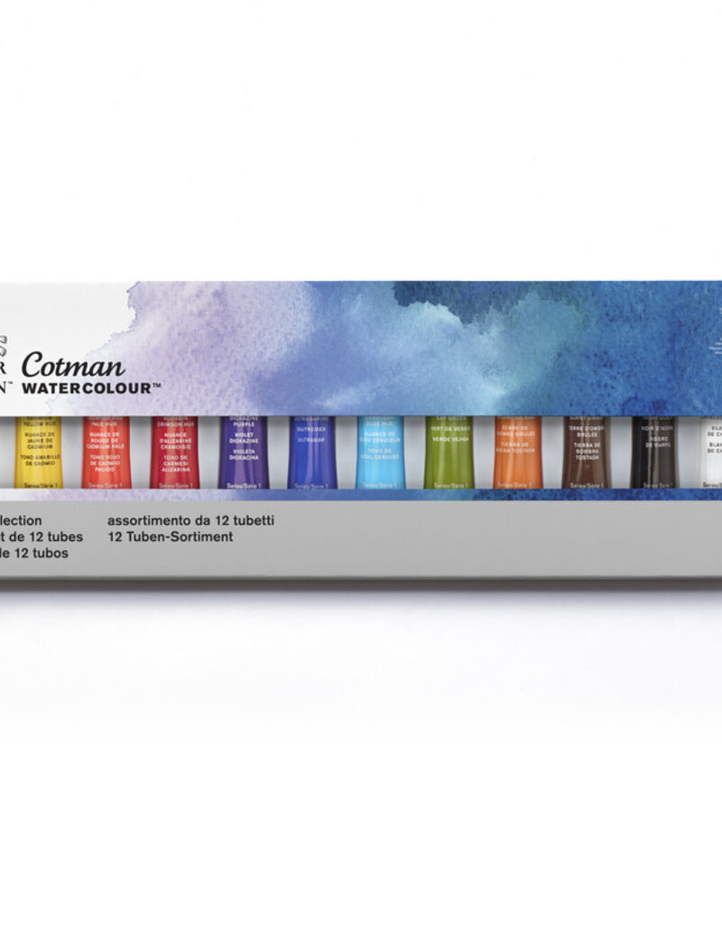 Cotman Watercolor Tube Sets, 12-Color Set