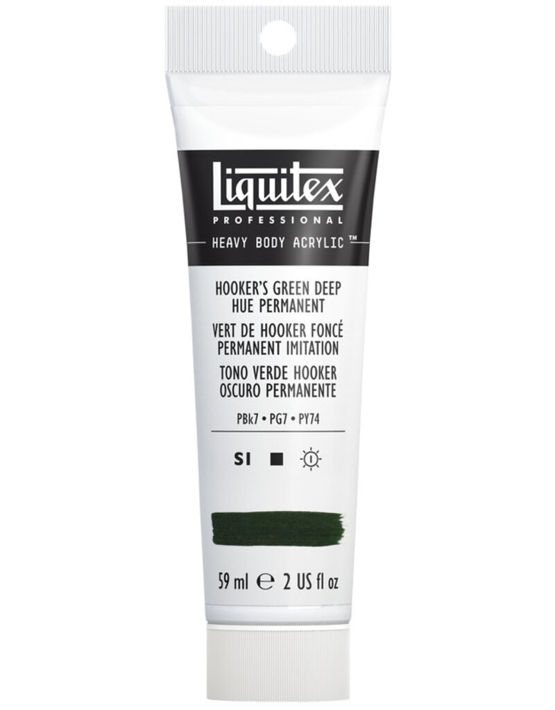 Liquitex Heavy Body Acrylic Paints (2oz) Hooker's Green Deep Hue Permanent