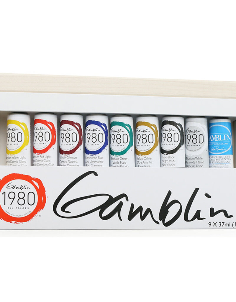 Gamblin 1980 Oil Color Introductory Set, 8-Colors