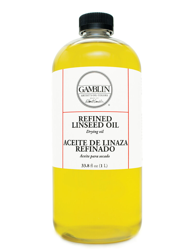 Gamblin Refined Linseed Oil, 32 oz.