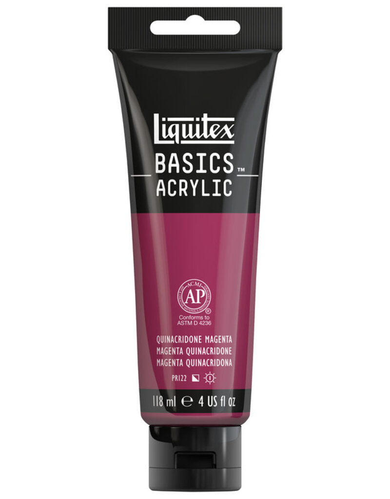 Liquitex Basics Acrylic Paints (4oz) Quinacridone Magenta