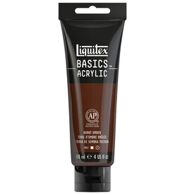 Liquitex Basics Acrylic Paints (4oz) Burnt Umber