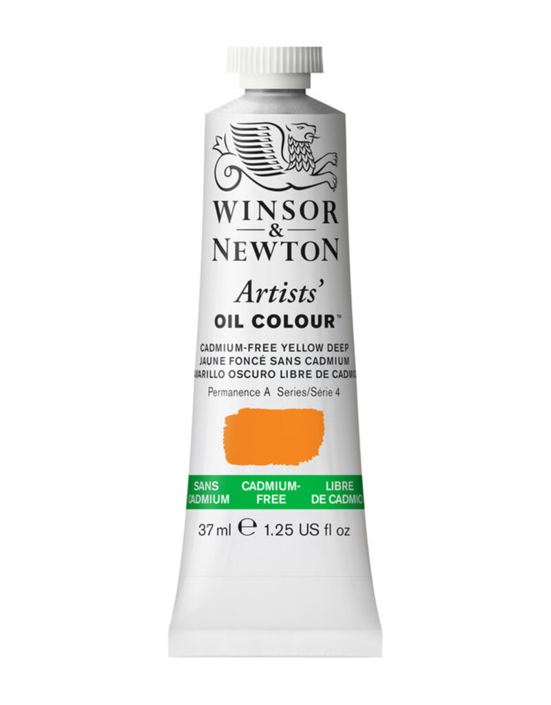 Winsor & Newton Artists' Oil Colours (37ml) Cadmium-Free Yellow Deep