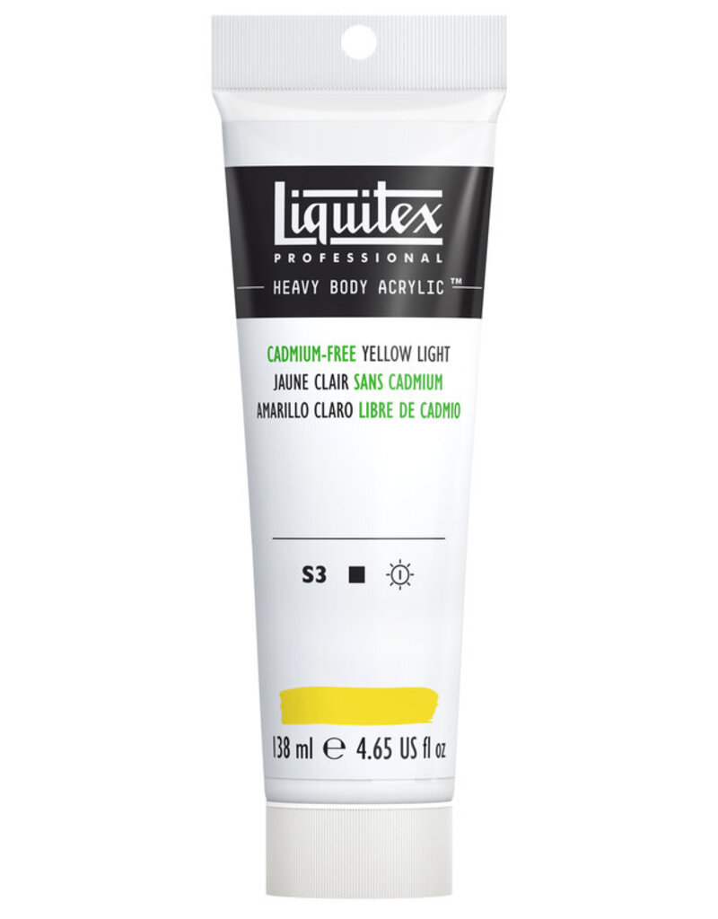 Liquitex Heavy Body Acrylic Paints (4.65oz) Cadmium-Free Yellow Light