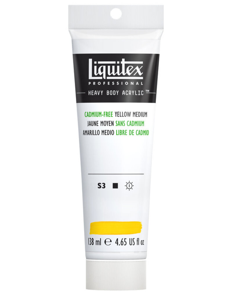 Liquitex Heavy Body Acrylic Paints (4.65oz) Cadmium-Free Yellow Medium