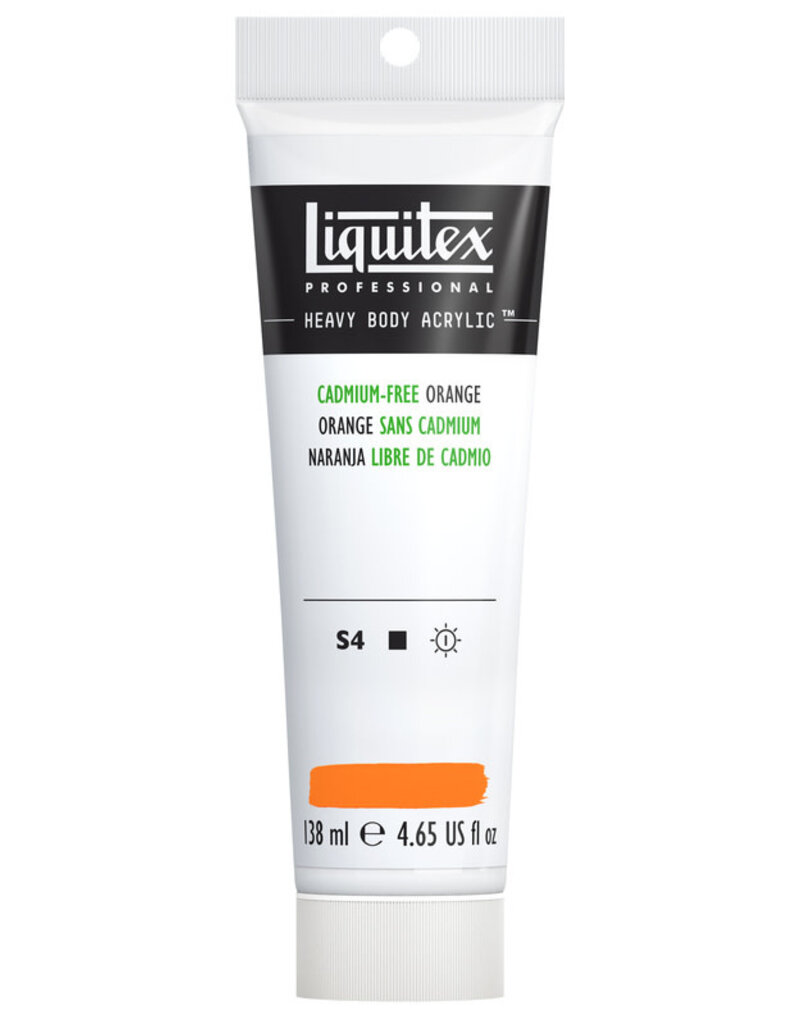 Liquitex Heavy Body Acrylic Paints (4.65oz) Cadmium-Free Orange