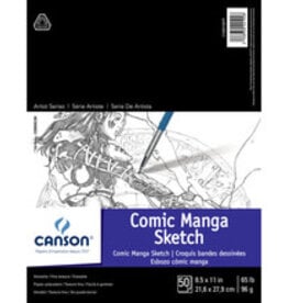 Artist Series Comic Manga Sketch Pad, 8.5" x 11" - 50 Sheet Pad
