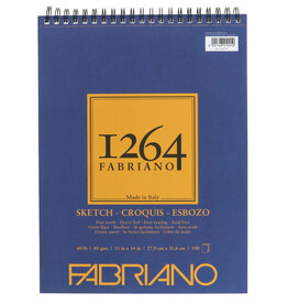 Fabriano 1264 Sketch Pad (100pg) Wire-bound 11x14"