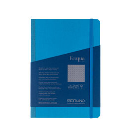 EcoQua Plus Fabric Notebook Turquoise Dotted A5 (Small)