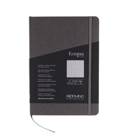 EcoQua Plus Stitch-Bound Notebook Dotted Grey A5 (Small)