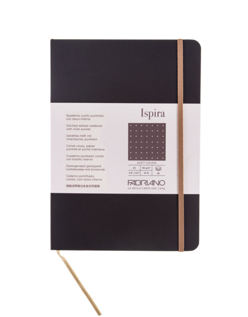 Fabriano Ispira Softcover Notebook (A5) Brown Dotted