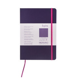 Fabriano Ispira Softcover Notebook (A5) Purple Dotted