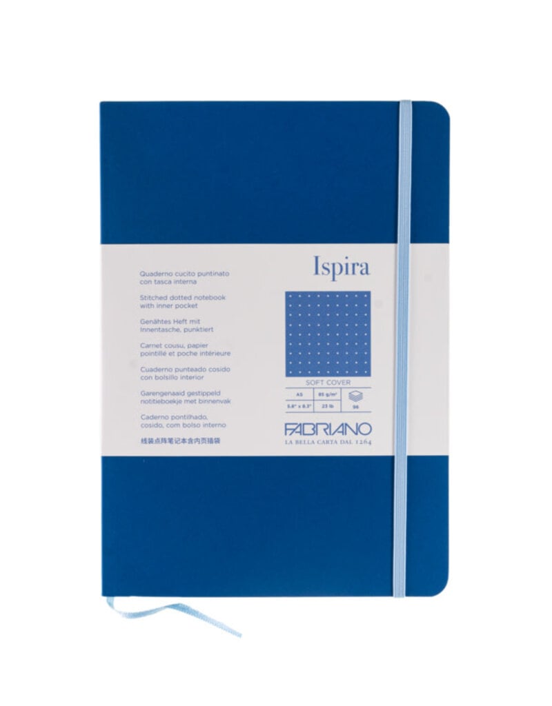 Fabriano Ispira  Softcover Notebook (A5) Blue Dotted