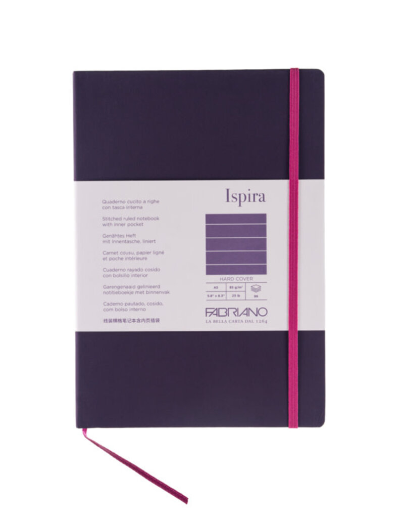 Fabriano Ispira Hardcover Notebooks (A5) Purple Lined