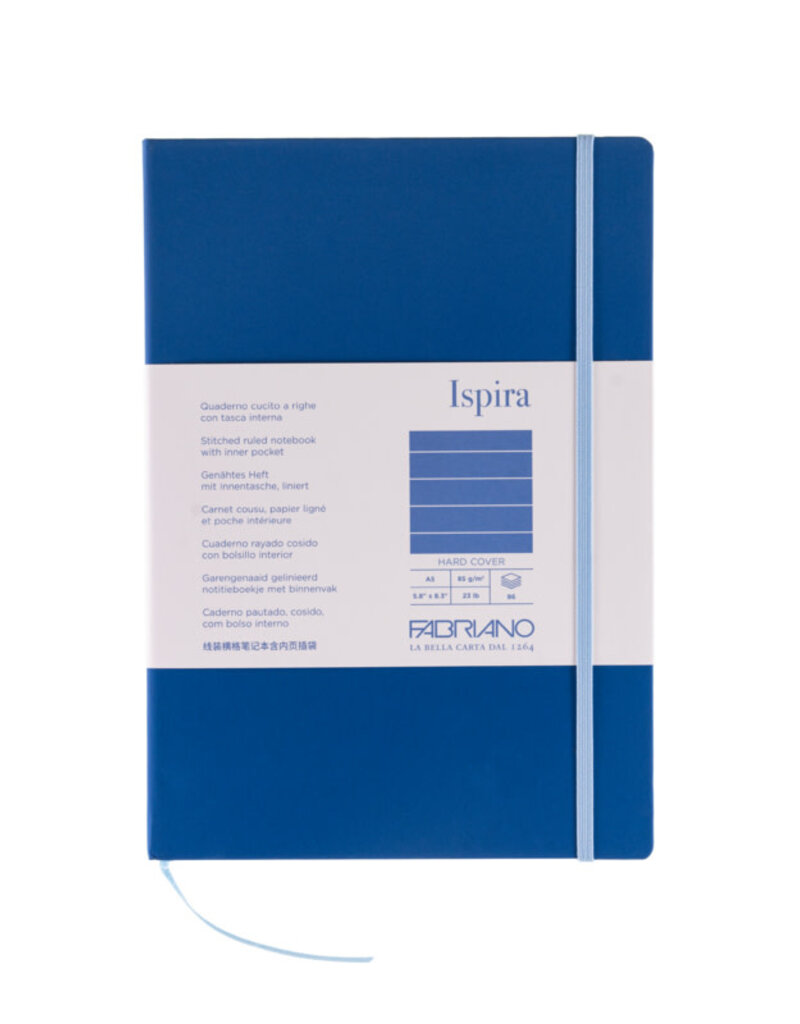Fabriano Ispira Hardcover Notebooks (A5) Blue Lined
