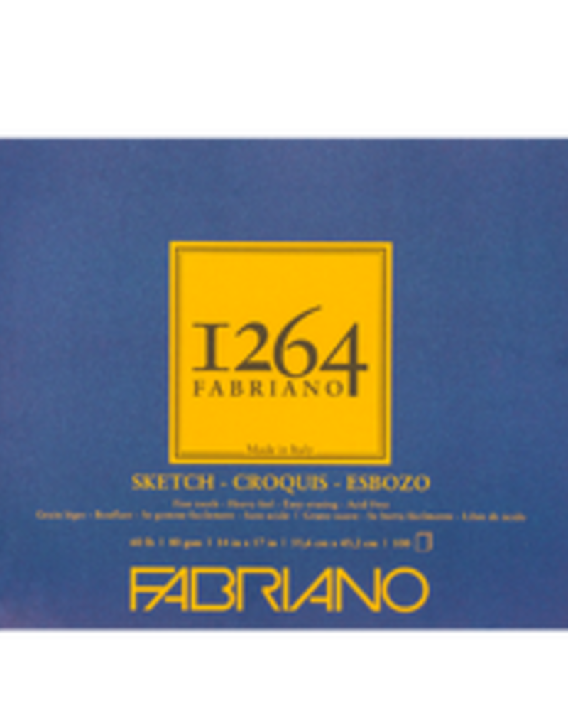 Fabriano 1264 Sketch Pad (100pg) Glue-bound 14x17"