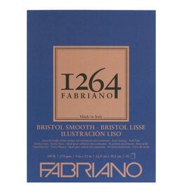 Fabriano 1264 Bristol Pads (100lb, 20 sheets) 9x12" Smooth