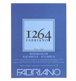 Fabriano 1264 Watercolor Pad (140CP) Glue-bound 9x12" 30 Sheets