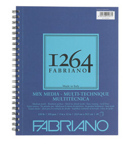 Fabriano 1264 Mixed Media Pads (Wire-Bound) 120lb 9x12" 40 Sheets