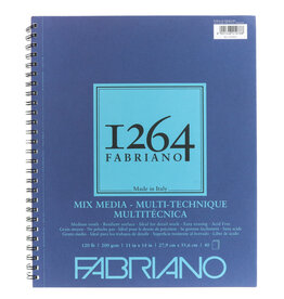 Fabriano 1264 Mixed Media Pads (Wire-Bound) 120lb 11x14" 40 Sheets