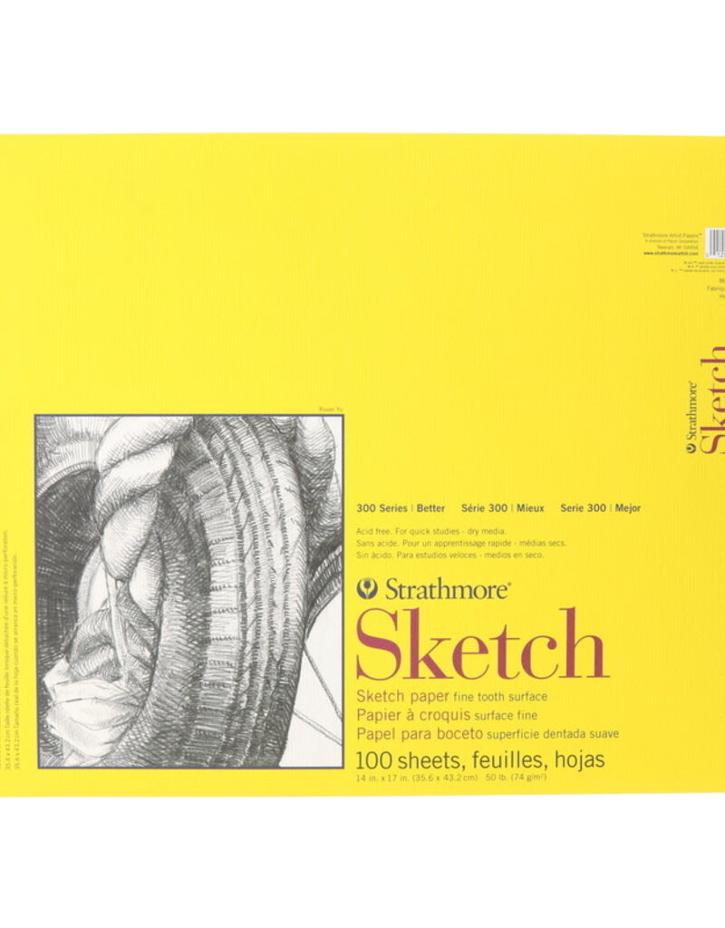 Strathmore 300 Series Sketch Pad (Spiral Bound) 14x17"