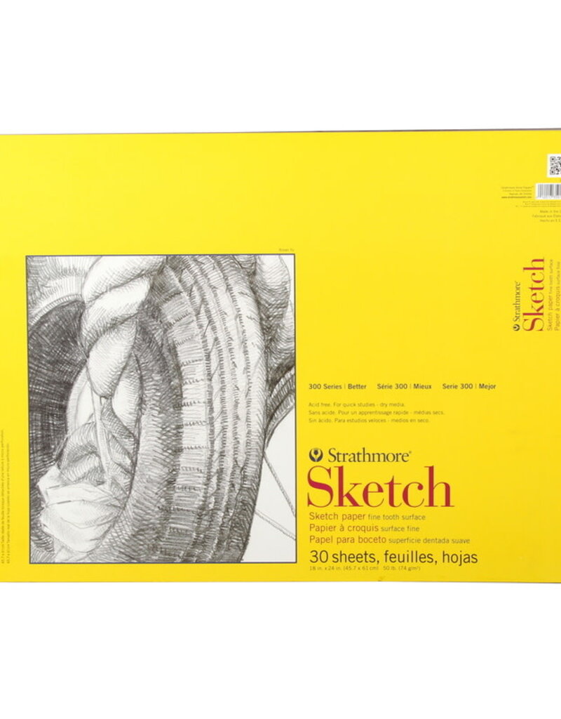 Strathmore 300 Series Sketch Pad (Spiral Bound) 18x24"