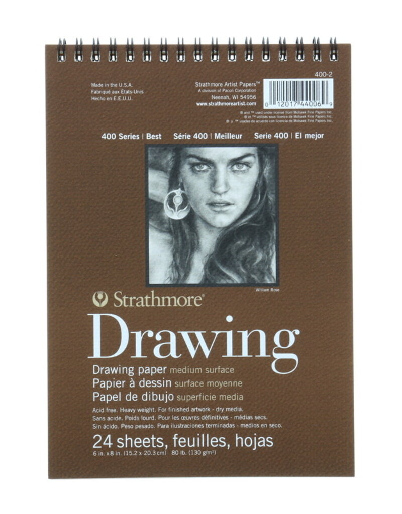 Strathmore 400 Series Drawing Pad (24 sheets) Medium Surface 6x8"