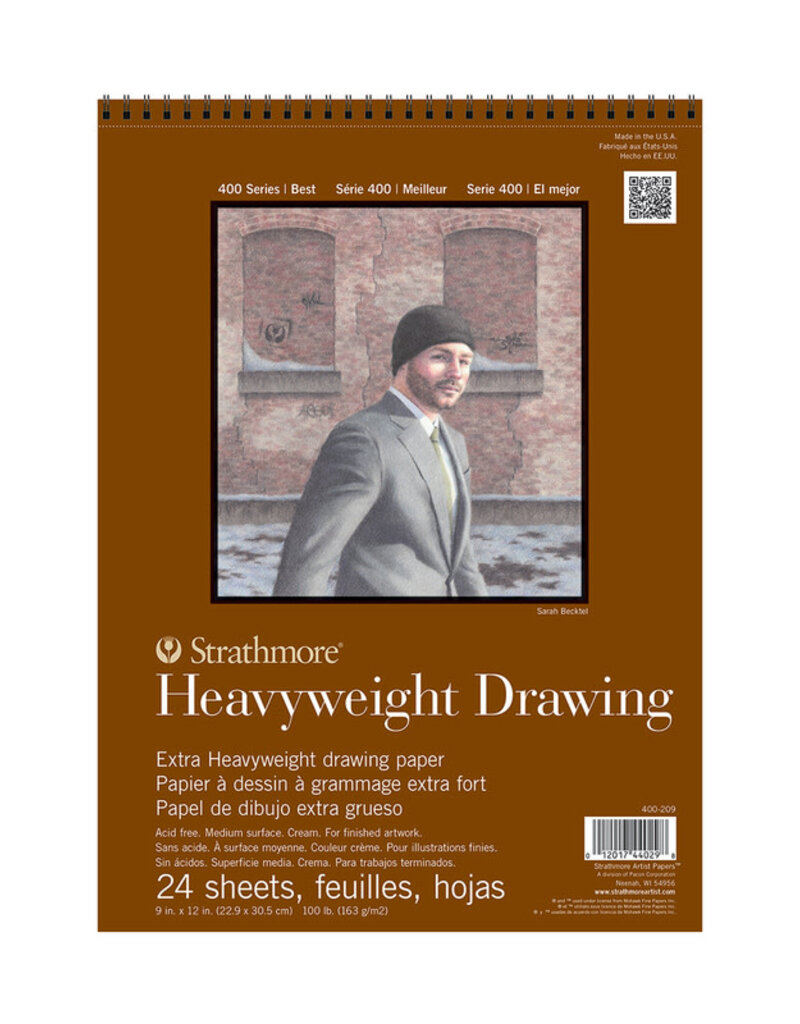 Strathmore 400 Series Drawing Pad (24 sheets) Heavyweight 9x12"