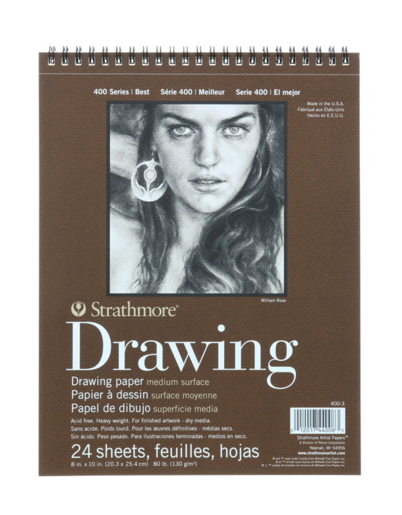 Strathmore 400 Series Drawing Pad (24 sheets) Medium Surface 8x10"