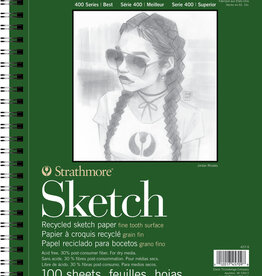 Strathmore 400 Series Recycled Sketchbooks Wirebound Sketch Pad 9x12"