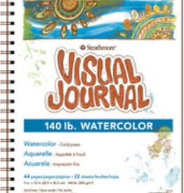 Strathmore Visual Journal, Watercolor 140CP, 9"x12" 22shts