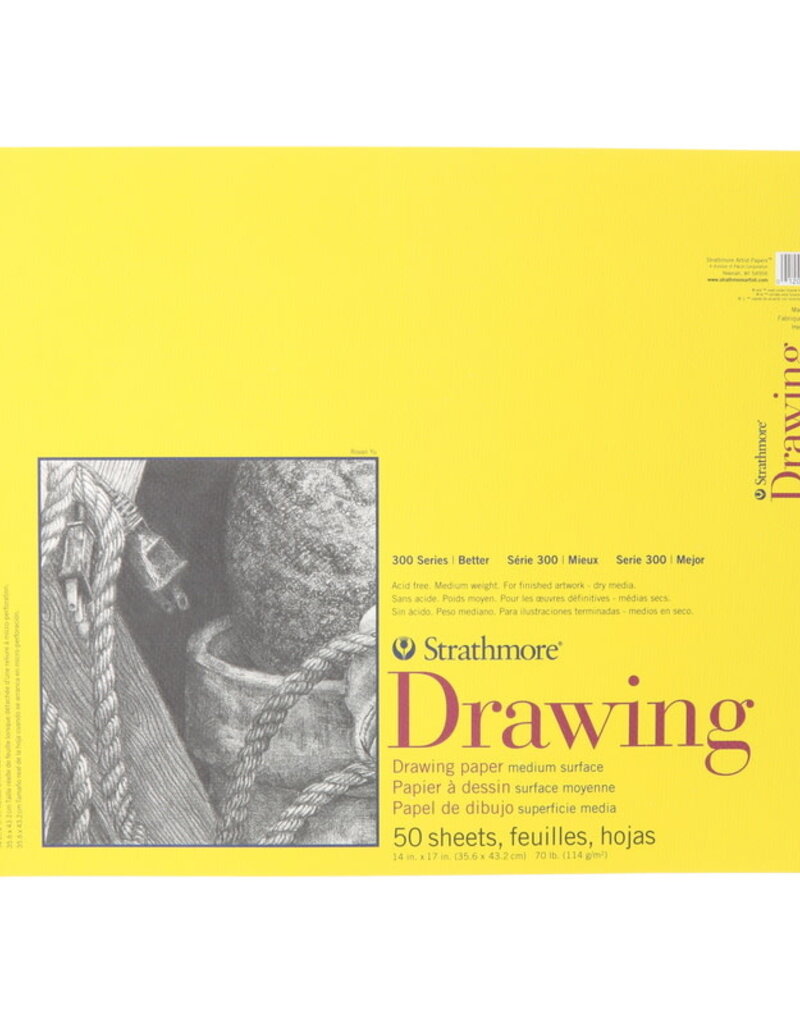 Strathmore 300 Series Drawing Pads (Spiral Bound) 14x17" (50sheets)