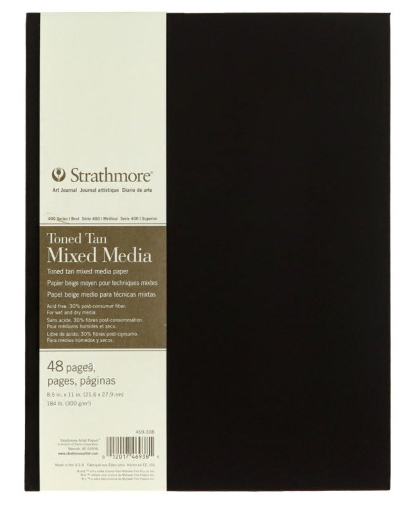 Strathmore 400 Series Toned Paper Mixed Media Art Journals  Tan 8.5x11"