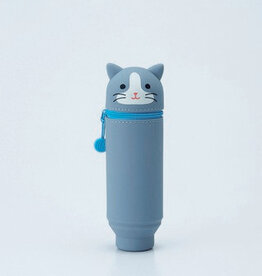 Punilabo Stand Up Case-Gray Cat