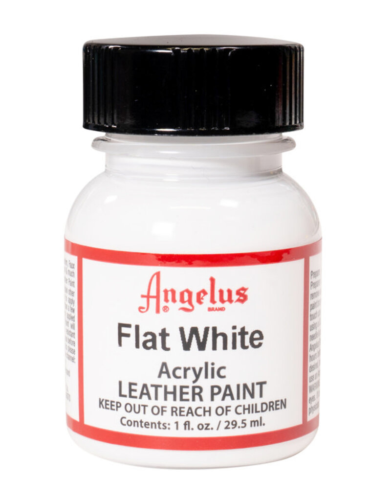 Angelus Acrylic Leather Paints (1oz) Flat White