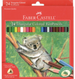 Faber Castell Triangular Colored EcoPencil Set, 24 color