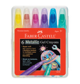 Faber Castell Gel Crayons Set, 6-Color Metallic