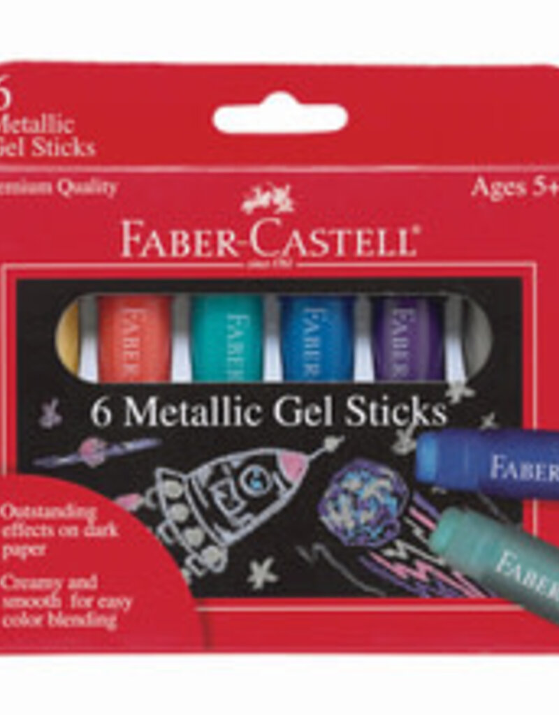 Faber Castell Metallic Gel Sticks 6 count
