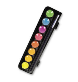 Micador Dark Arts Neon Glow Watercolour Paint Discs, 8 color set
