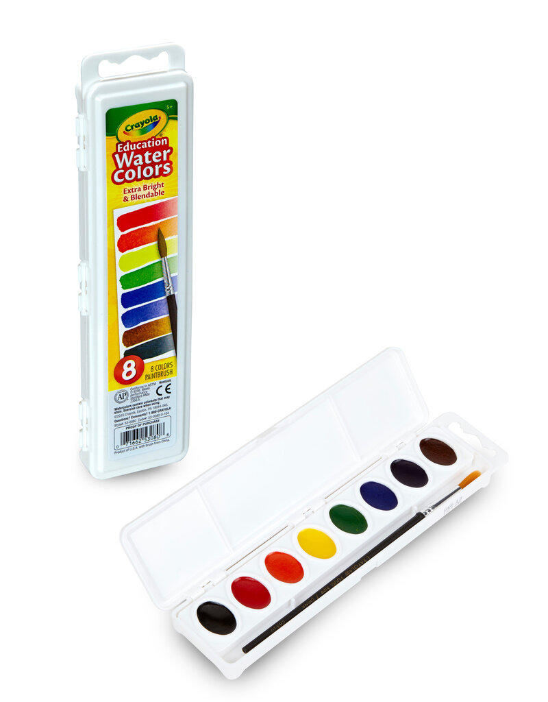 Crayola Educational Watercolor Set, 8-Colors