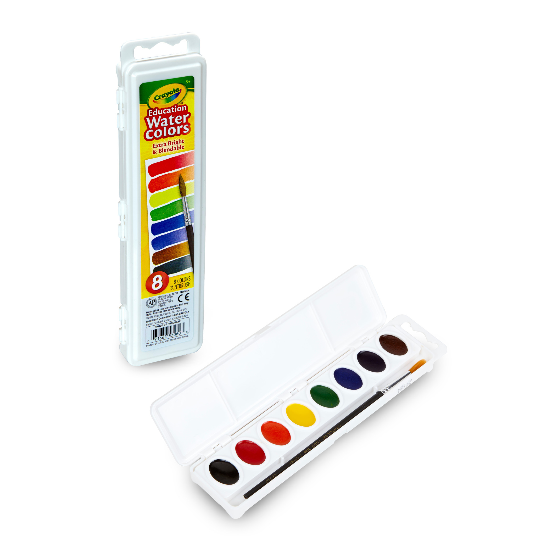 Crayola Educational Watercolor Set, 8Colors ReddiArts
