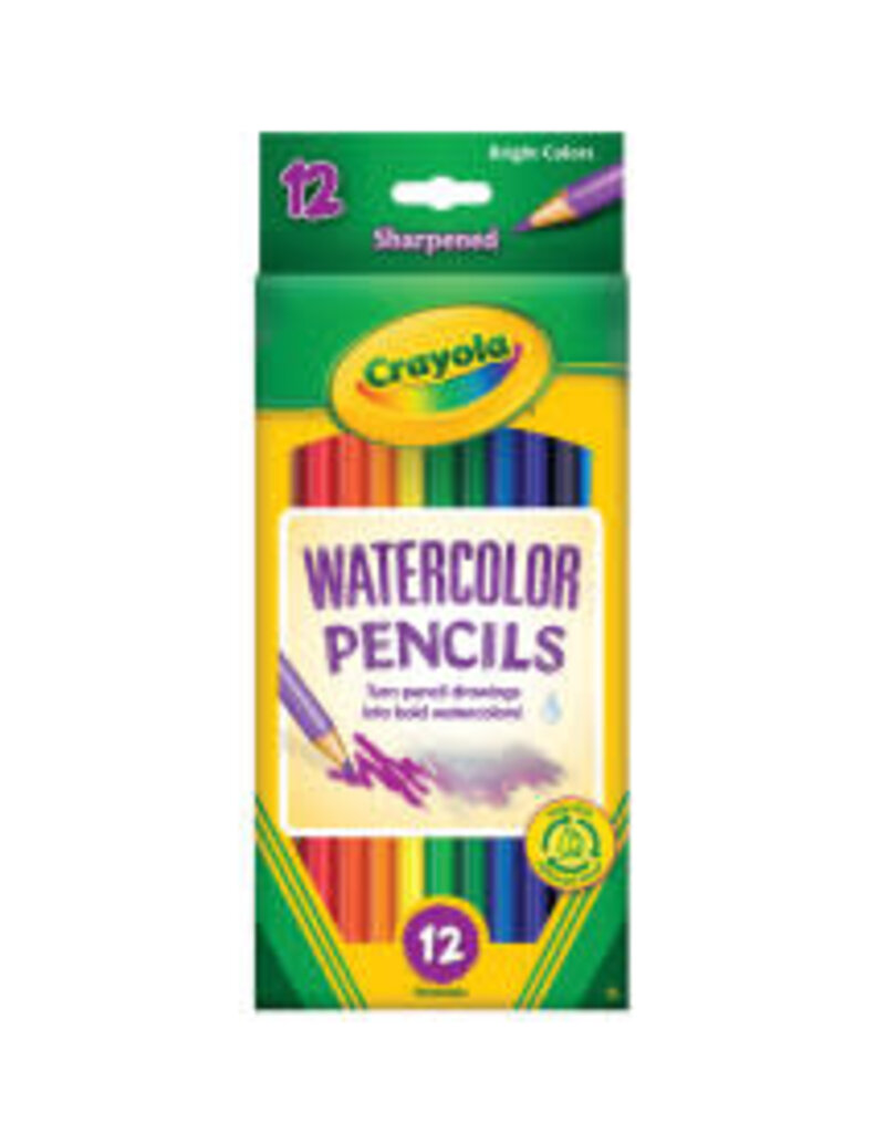 Crayola Watercolor Pencil Set, 12-Colors