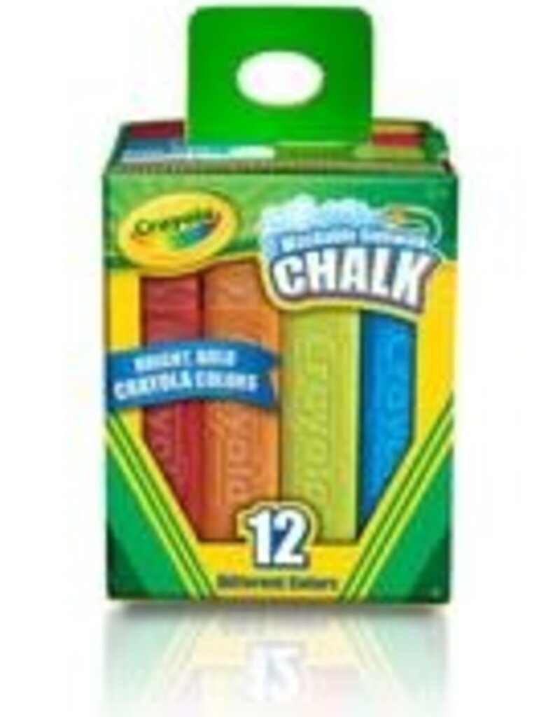 Crayola Washable Sidewalk Chalk Set, 12-Colors