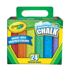 Crayola Washable Sidewalk Chalk Set, 24-Colors