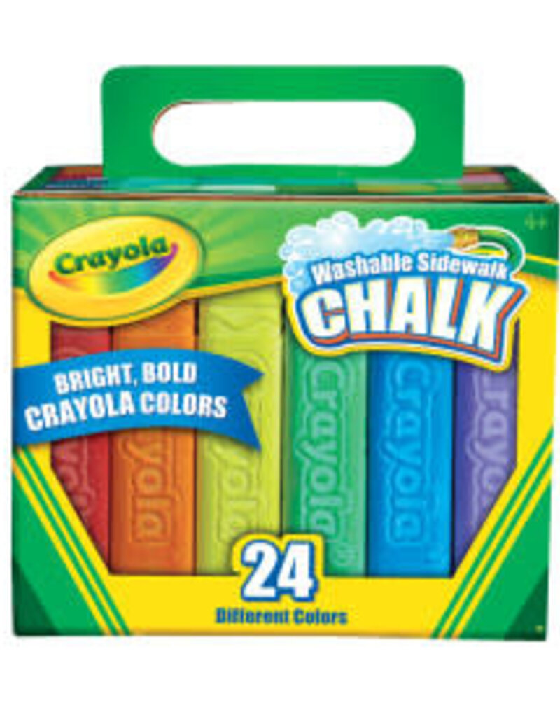 Crayola Washable Sidewalk Chalk Set, 24-Colors