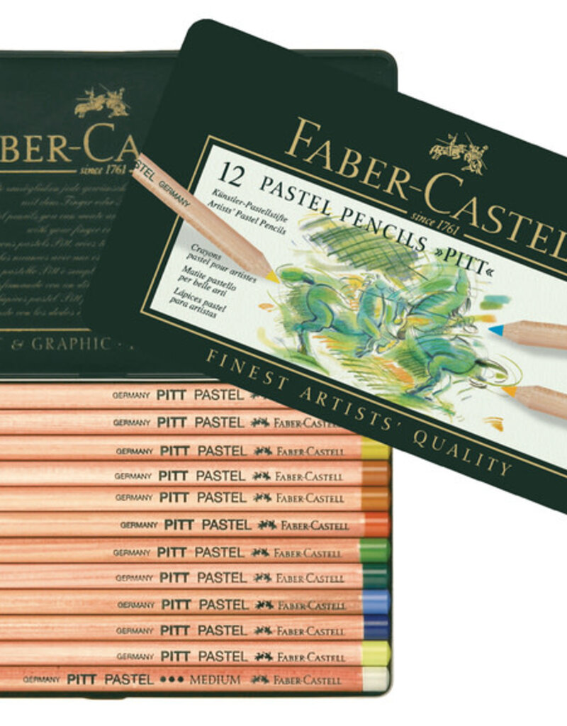Pitt Pastel Pencil Sets 12 Colors